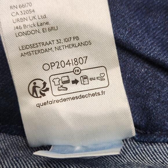 Maeve Anthropologie The Colette Wide Leg Cropped Pant Sequin Denim Plus Size 18 - Picture 10 of 10